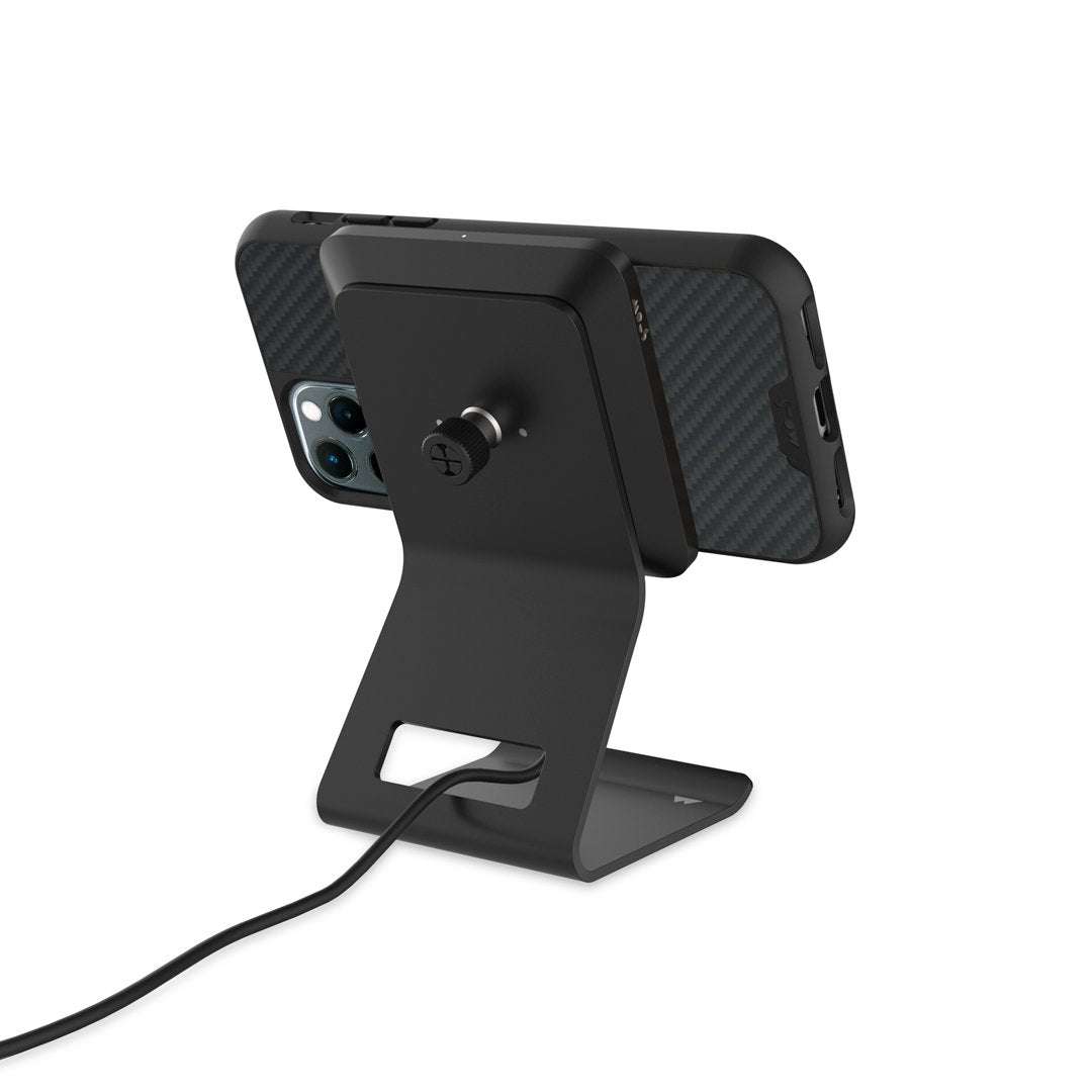 charger stand for wireless charger pad |