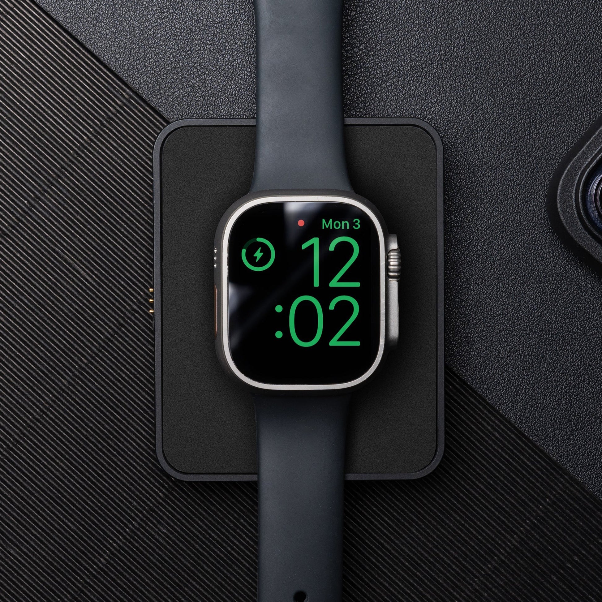 Precision-designed Apple Watch charger for an elevated charging experience. Seamlessly combining style and functionality, this purpose-built dock ensures easy, seamless charging.